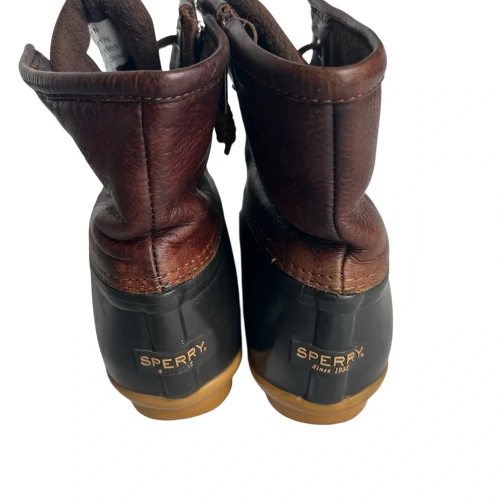 Sperry Top Sider Saltwater Duck Boots Women’s 7M  Brown Rain Snow Boot STS91176